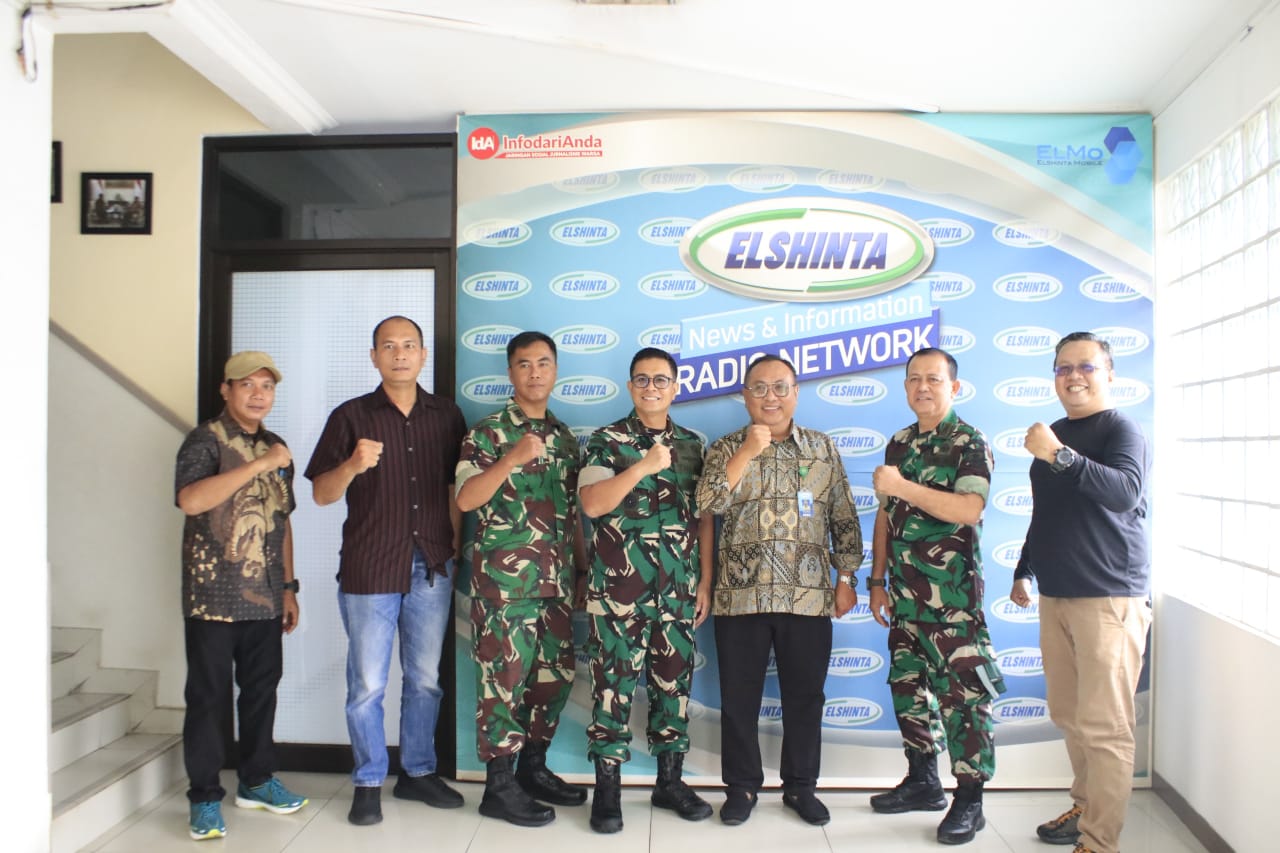 Dandim 0503/JB : Kolonel Kav. Sigit Dharma Wiryawan, S.H, Beserta Jajaran & Perwakilan Redaksi Elshinta Network Bp.Suwiryo