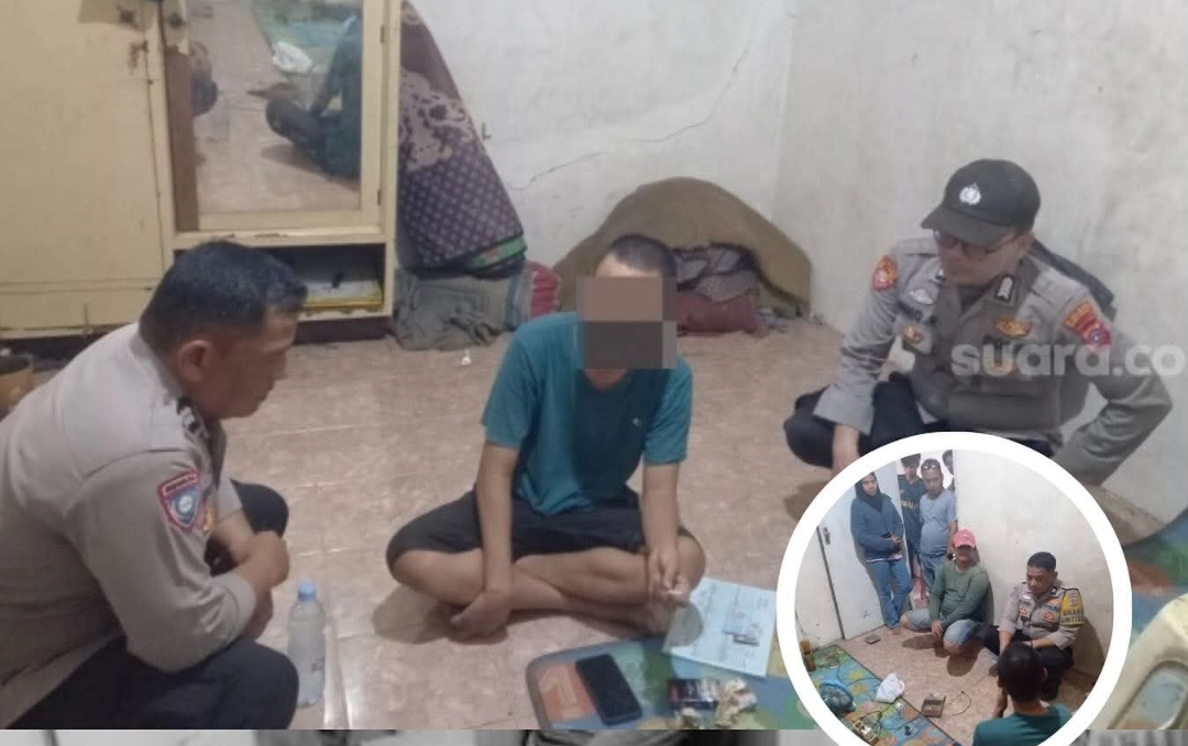 Pria Lubuk Alung (F) Yang Mencoba Bunuh Diri Dan Berhasil Diselamatkan oleh Anggota Polsek Lubuk Alung